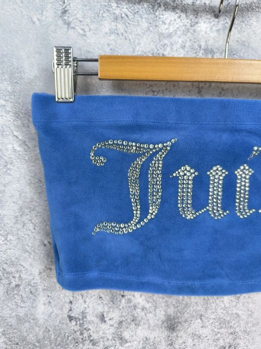 Топ бандо велюровий зі стразами Juicy couture