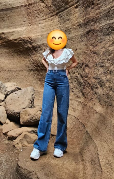 Jeansy wide leg, Sinsay