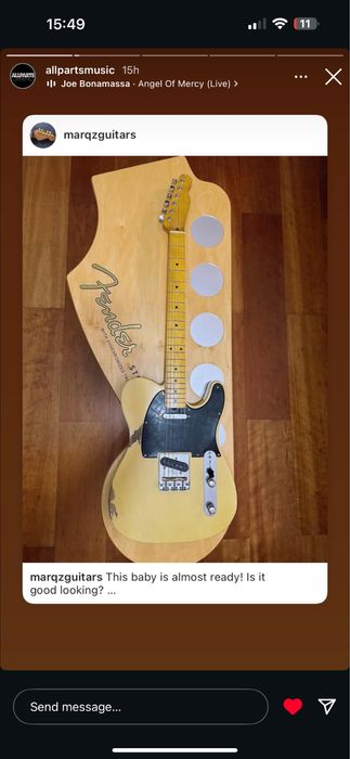 Telecaster Butterscotch Relic - MJT allparts toltec