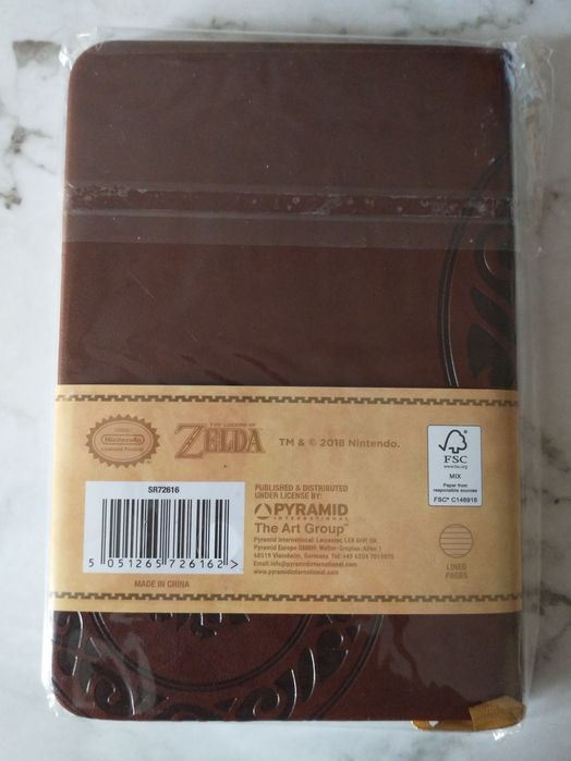 notes Zelda Nintendo notatnik książka twarda okładka