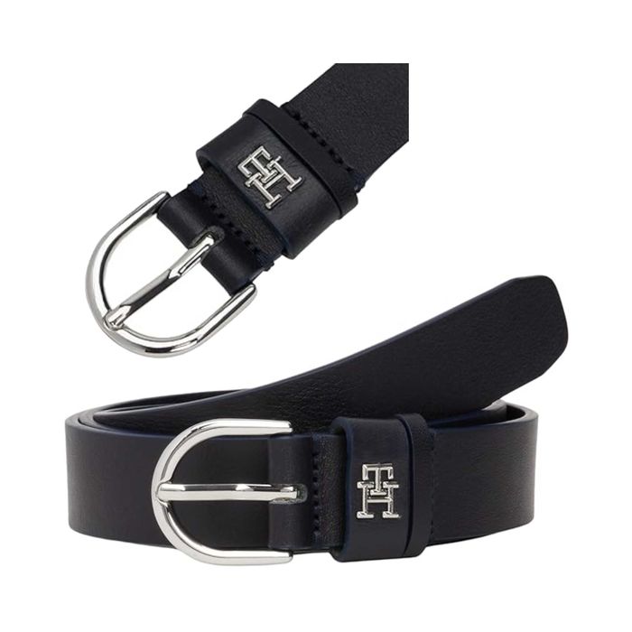 TOMMY HILFIGER Damski Pasek Essential Effortless 2.5 Space Blue 95