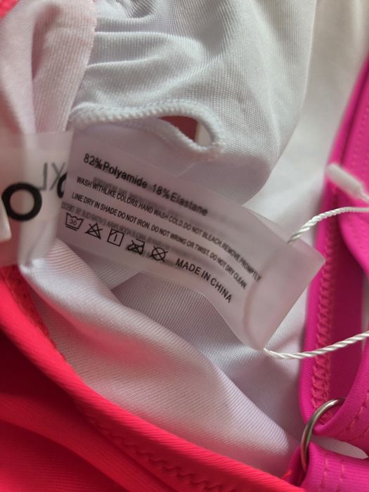 Strój kąpielowy jednoczęściowy neonowy XL