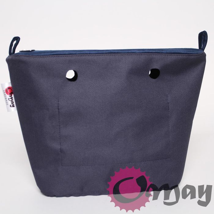 organizer OBAG MINI Welur Velvet granatowy 2 kieszenie wkład OMAY