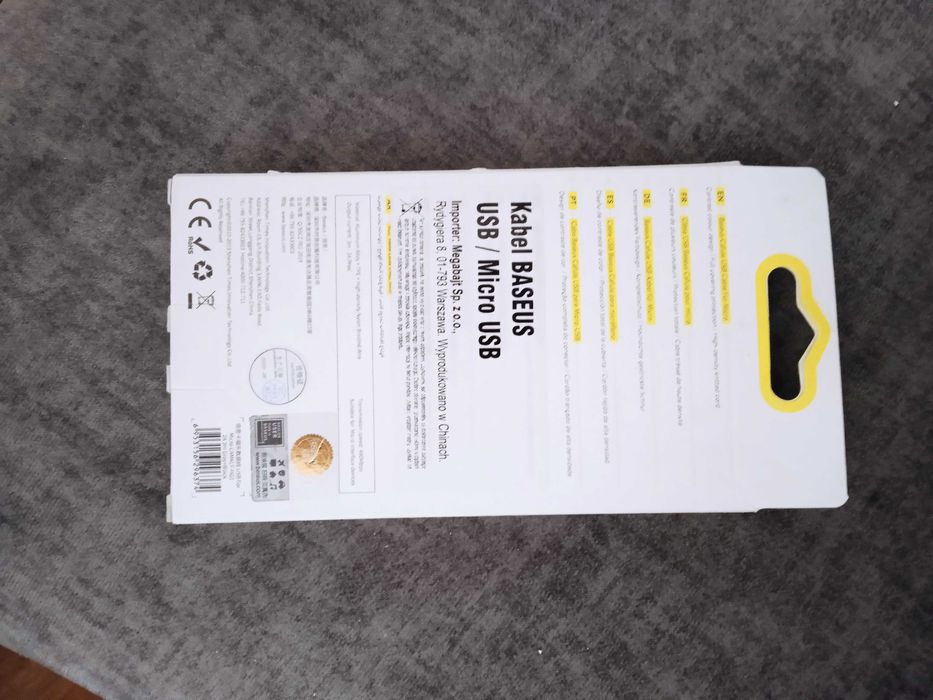 kabel USB/MICRO USB..3m dlugosci sznurkowej