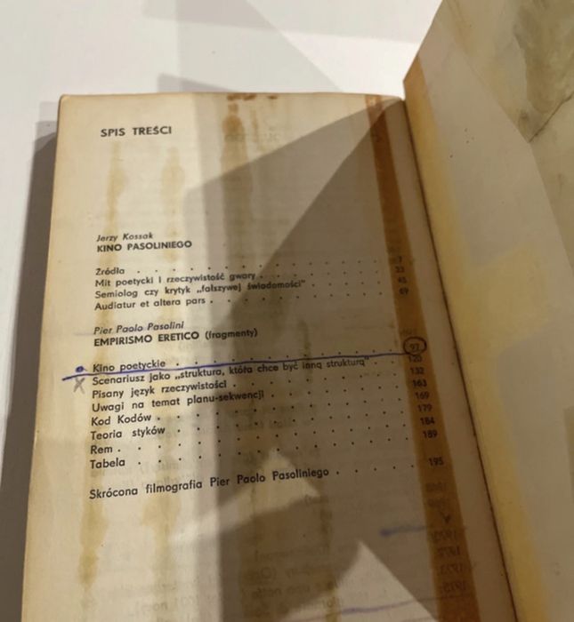 Jerzy Kossak Kino Pasoliniego wydanie 1 1976r