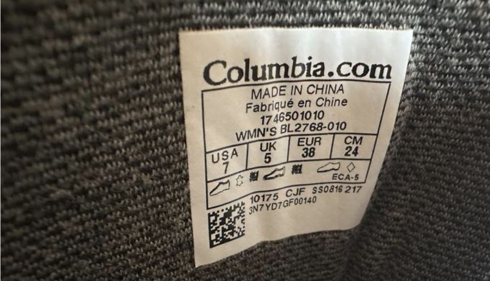 черевики чоботи Columbia