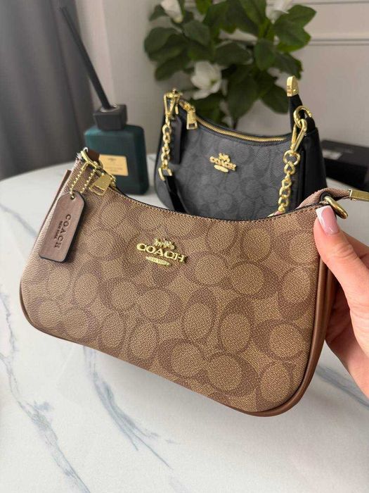 Сумка Coach Bolso de hombro Teri Сумочка коач Сумка багет coach
