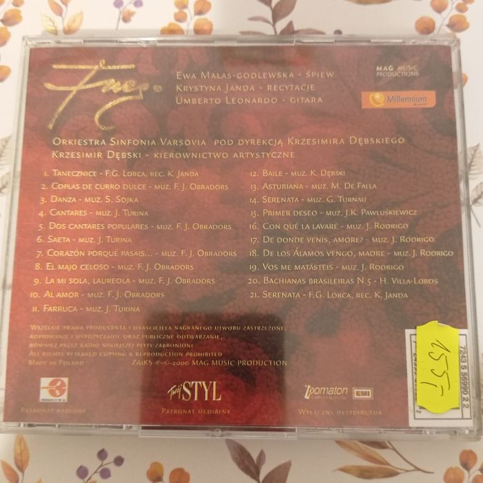 Ewa Małas Godlewska, Fuego, CD stan igła, unikat, dostępny!