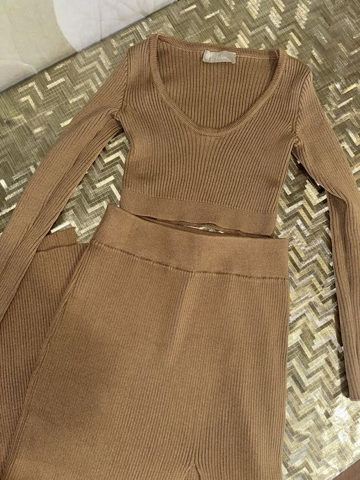 Сукня / юбка / топ / беж Xs-s