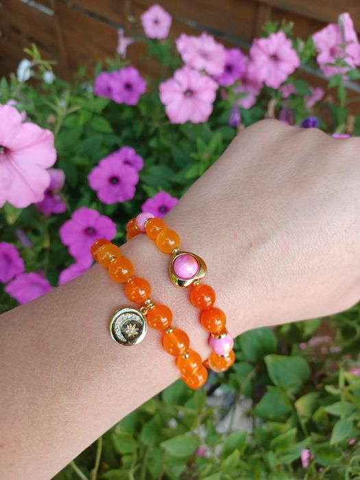 Bransoletki 2w1 z kamienia naturalnego Handmade