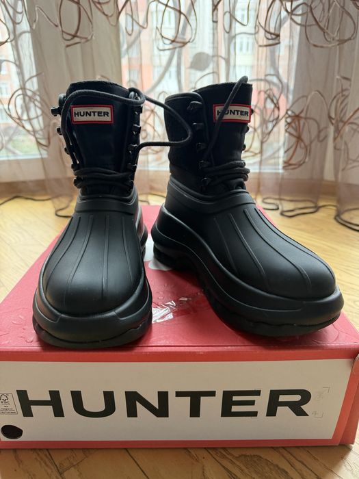 Зимние женские ботинки hunter kenzo