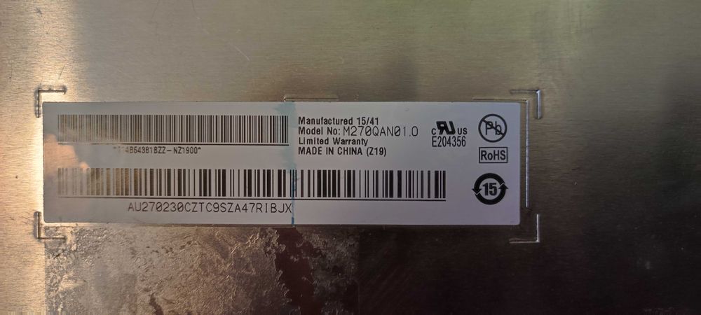 Matryca do monitora ASUS 27" PB279Q 4K 3840x2160