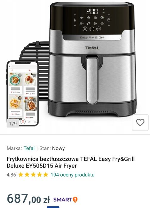Sprzedam frytkownice beztluszczowa tefal
