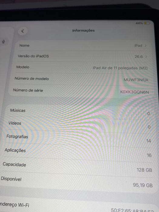 iPad Air 6  (M2) 11” – 128GB