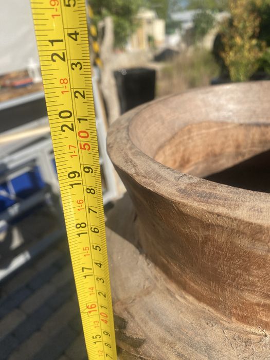 Vaso de madeira