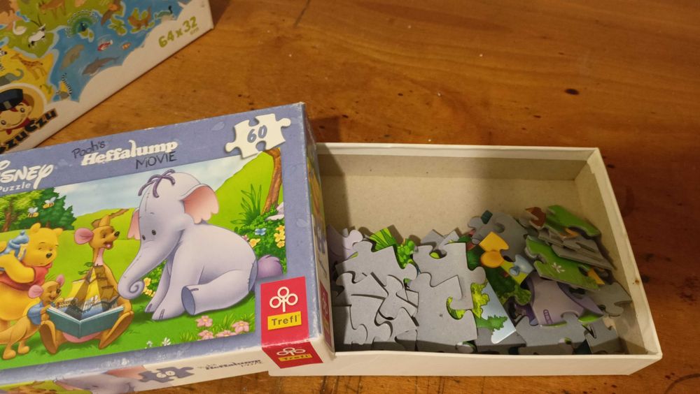 Zestaw 4x Puzzle dziecięce, 4+