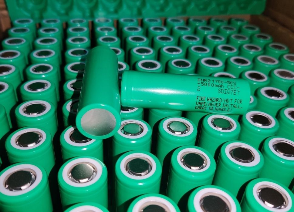 Нові 2025 року акумулятори Samsung 21700 - 50S 5000mAh - до 45A