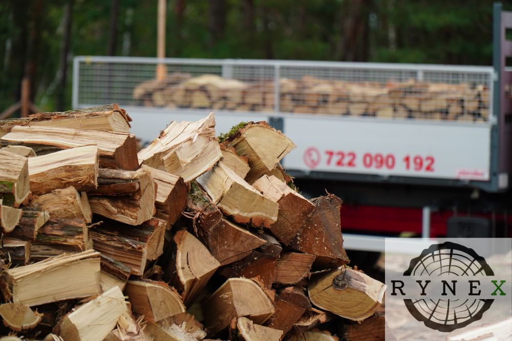 DREWNO KOMINKOWE Opałowe Liściaste SEZONOWANE metry układane Transport