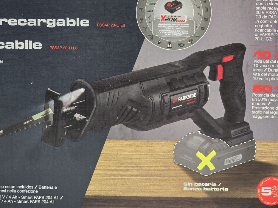 Serra sabre 20v performance