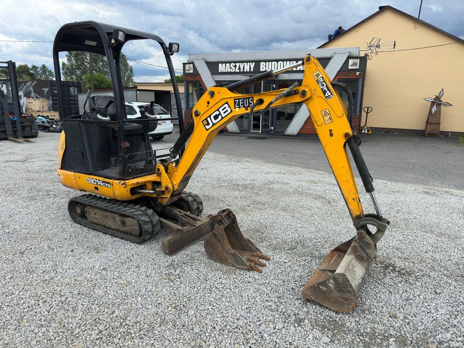 JCB 8014 Mini koparka z 2017 roku ładna 1470kg długie ramie 4 łyżki Transport Leasing Okazja !!!