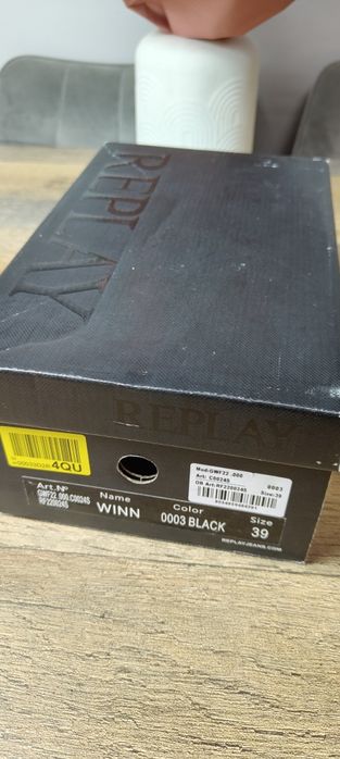 NOWE buty espadryle damskie Replay rozmiar 39 wkładka 25 cm czarne