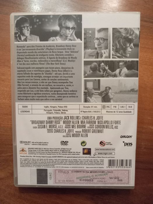 O Agente da Broadway (Woody Allen)