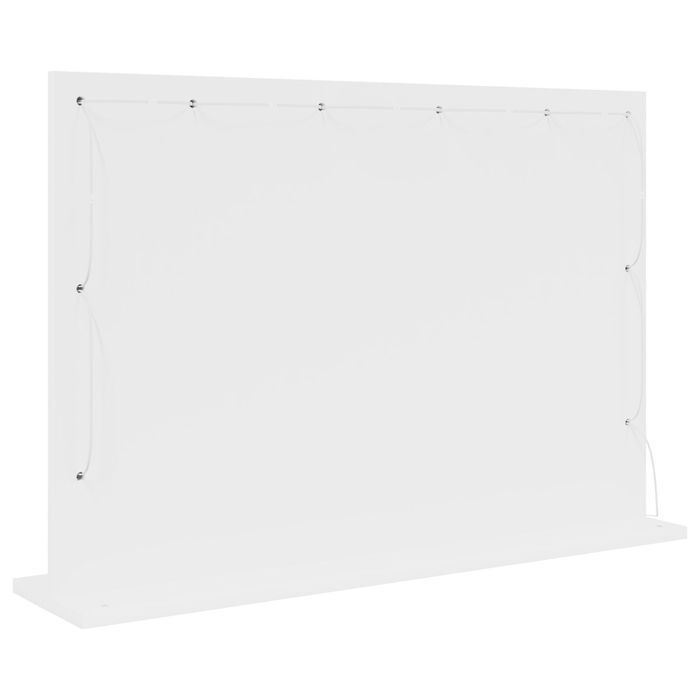 vidaXL Lustro toaletowe z lampkami LED Białe 80x55x18 cm