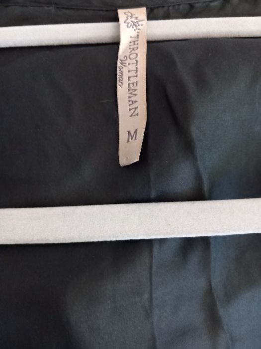 Camisa de seda preta throttleman tamanho M