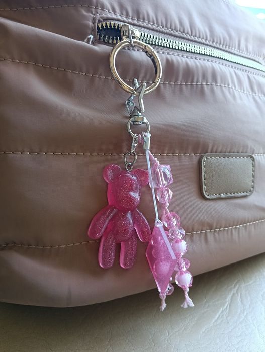 Bag charm artesanal urso