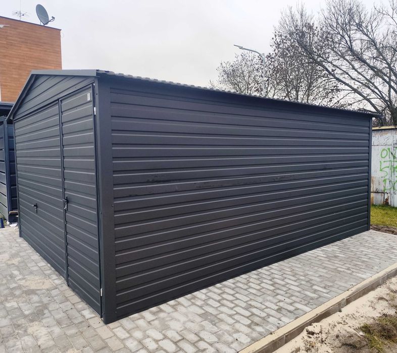 Garaż  Grafit Mat 5x5 plus Dodatkowe Drzwi PROMOCJA