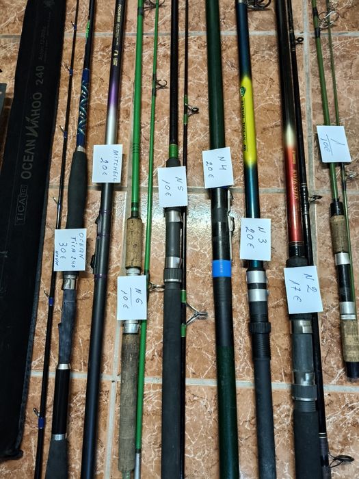 Vendo estas canas de pesca cada uma tem o seu preço