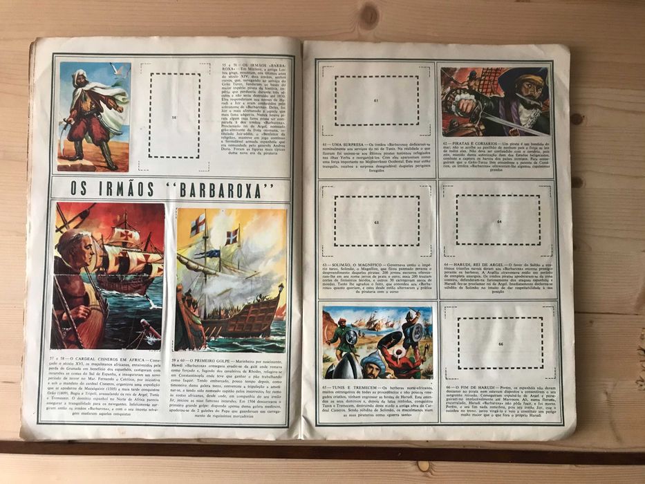 Cadernetas de cromos antigos