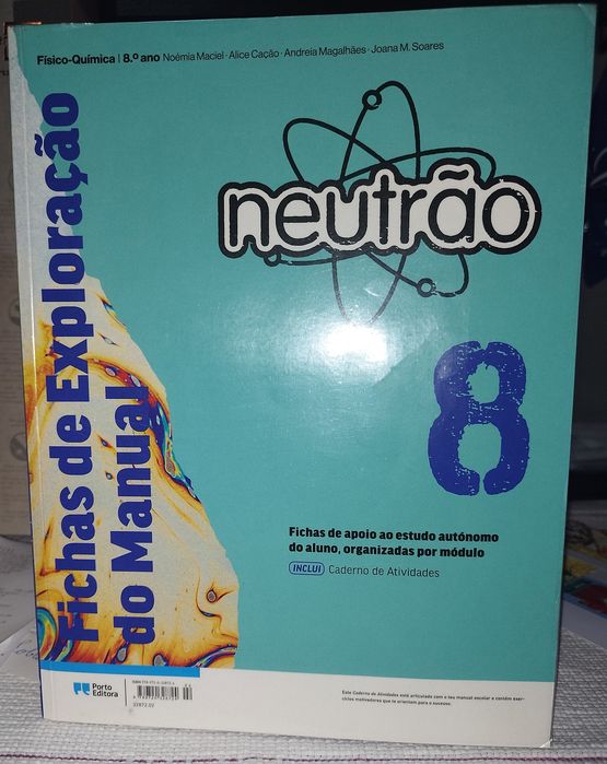Caderno de Atividades Neutrão - Físico-Química - 8.º Ano