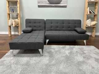 Sofá Cheiselongue - cinzento - envio grátis