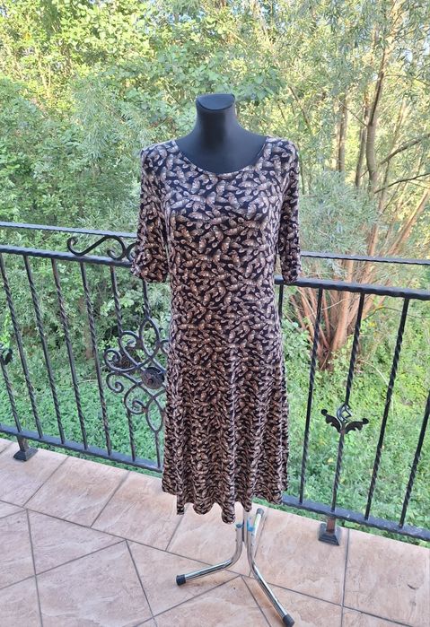 Sukienka midi 97 % wiskoza Next rozmiar L 40