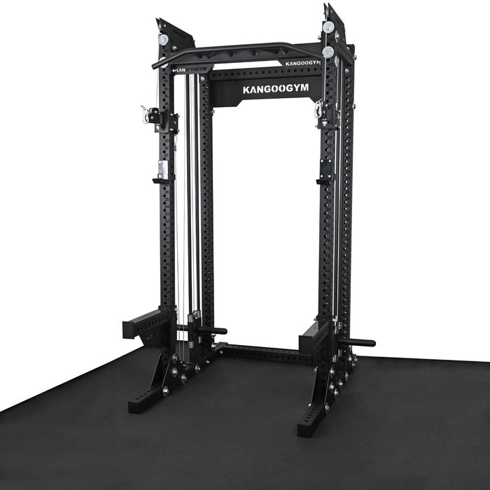 Half rack 80x80x3 + 2x wyciąg regulowany / klatka treningowa