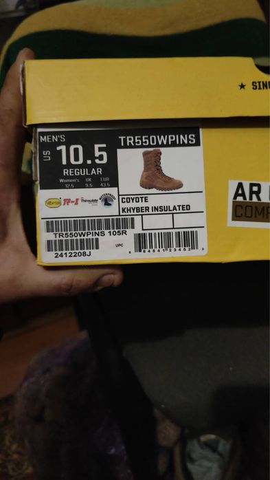 Берци зимние Belleville TR550WPINS стандарт армии США