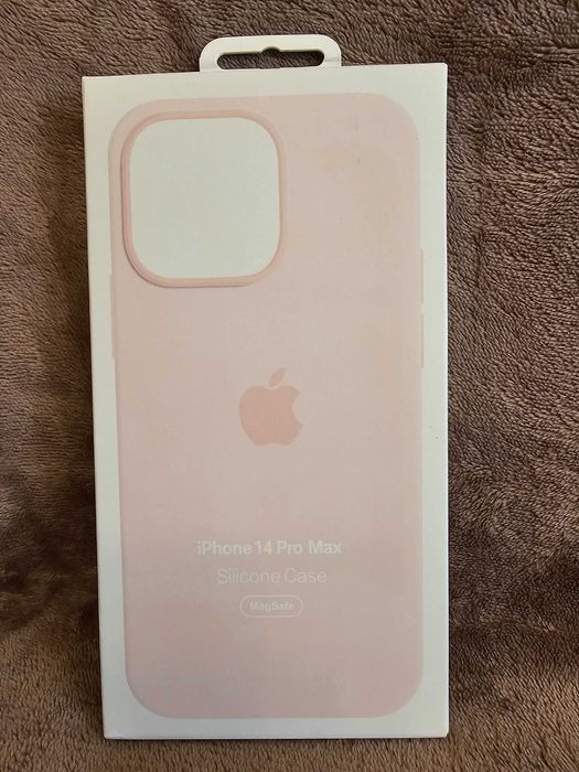 Чехол Apple Silicone Case MagSafe для iPhone 14 Pro Max (Chalk Pink)