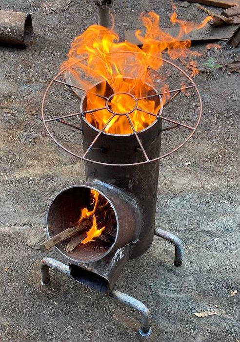 Печь-ракета толщина 4мм цена от 750 до 1300 грн