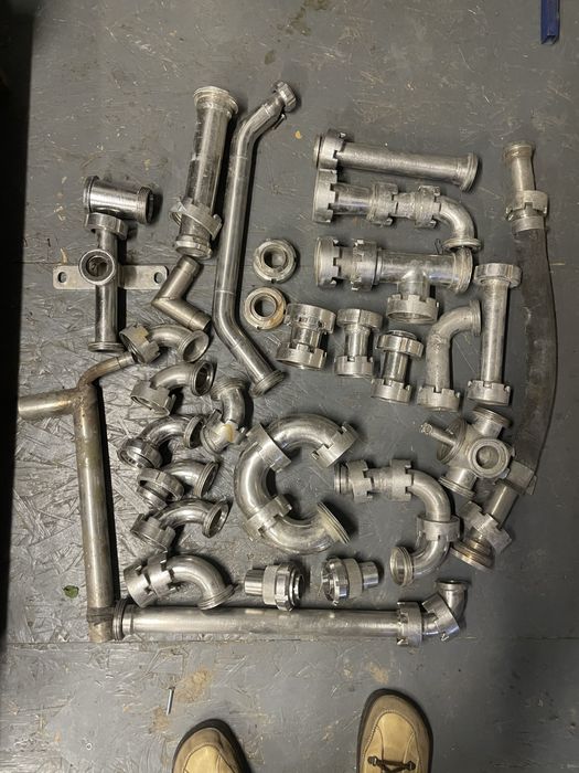 Труби нержавійка харчова1-2 дюймові «молочні» магістраль для сироварні