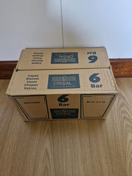 Pack 6 Copos de Água Crisal