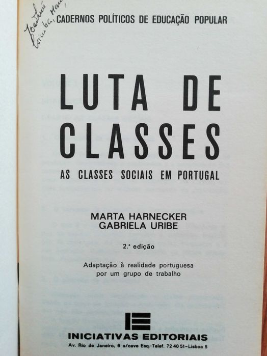 Luta de Classes - Marta Harnecker e Gabriela Uribe