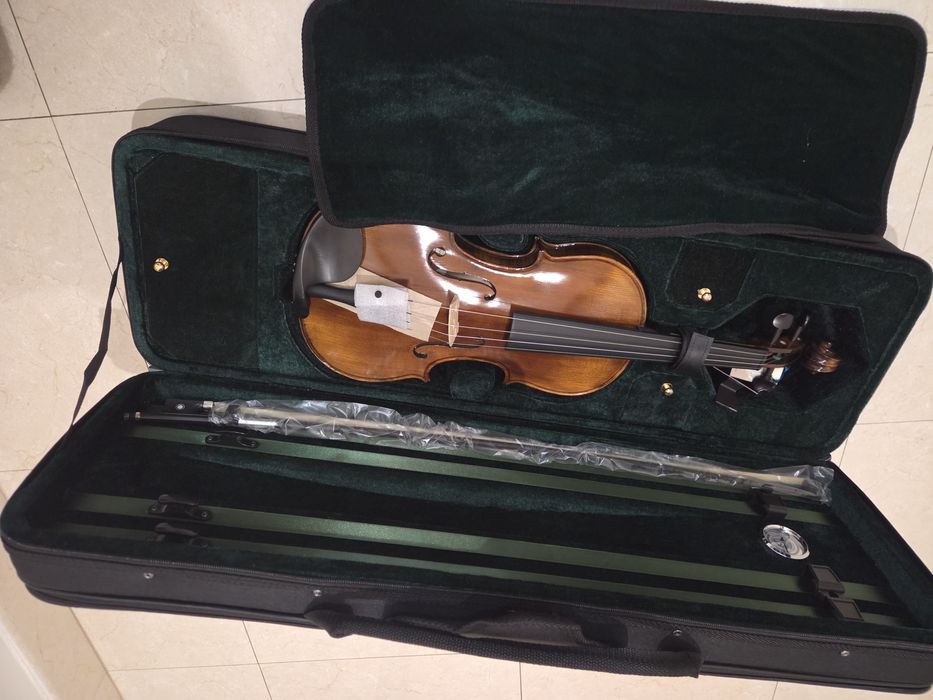 conjunto de Violino profissional/estudante avançado Cremona SV-500 (tamanho completo 4/4), rigorosamente NOVO,