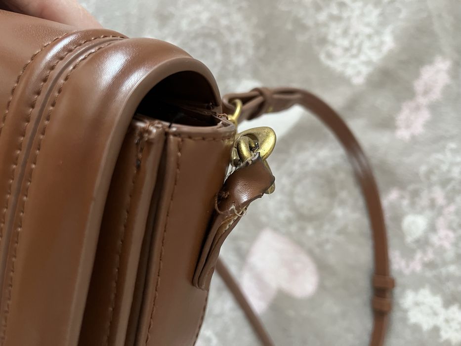 Сумка zara коричнева