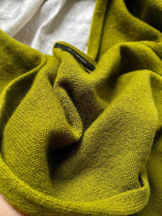 Теплий жіночий м'який зелений шарф Autograph зі 100% кашеміру