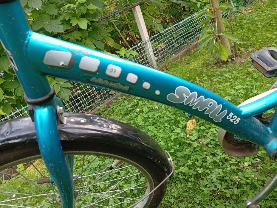 Rower rowerek niebieski dla dziecka 7 8 9 10 latka