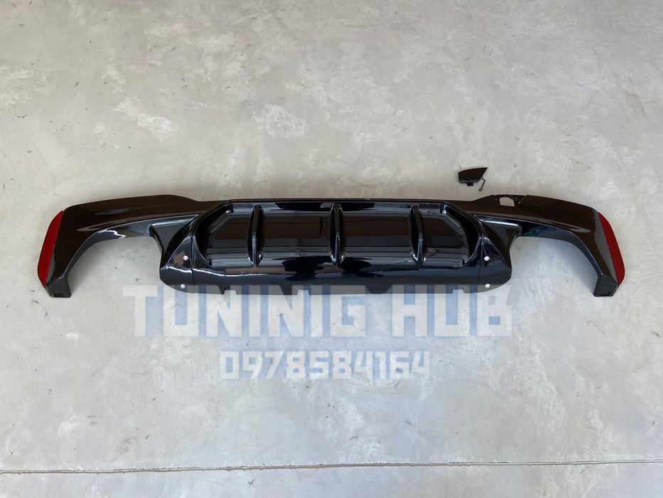 диффузор bmw g30 f90 стиль m5 competition f90 накладка в задний бампер