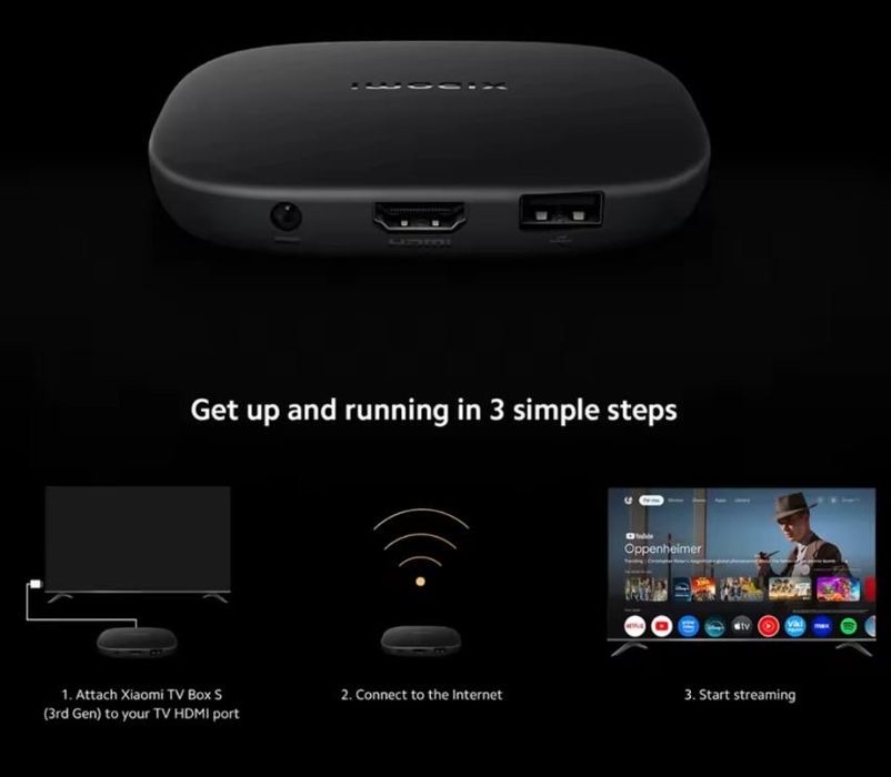 Смартприставка Xiaomi mi tv box s gen3 xiaomi mi box s 3nd gen