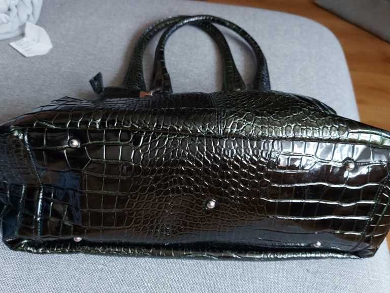 Torebka zielony krokodyl