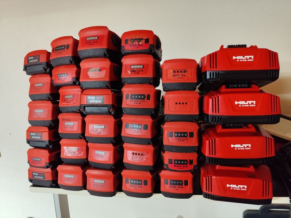 Hilti батареї та зарядні пристрої Хілті оригінал